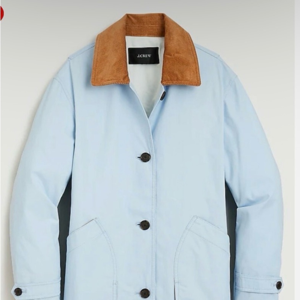 Jcrew Relaxed barn jacket. In Cotton Canvas.